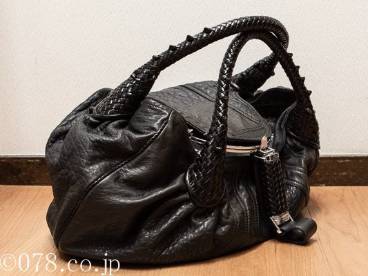 フェンディ ハンドバッグ スパイバッグ 8BR511 黒 レザー FENDI