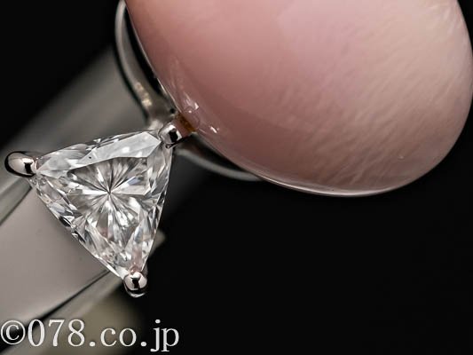 一級品!Pt900 コンクパール ダイア リング 10.04g M535