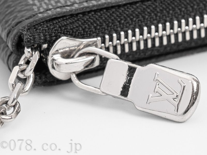 極美品です!ダミエ グラフィット ポシェットクレ N60155 キーリング付 ルイヴィトン ダミエグラフィット ポシェット・クレ N60155